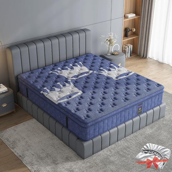 Queen Mattress, Crown Hybrid Mattress in a Box, Medium Firm Mattress(14 In)1