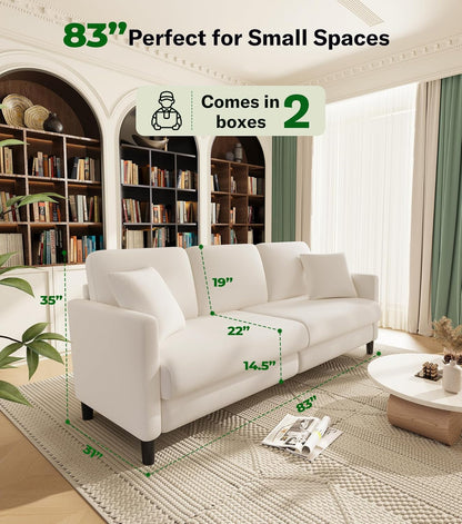 Couches for Living Room, 83"Teddy Sofa Couch, Sofas for Living Room2