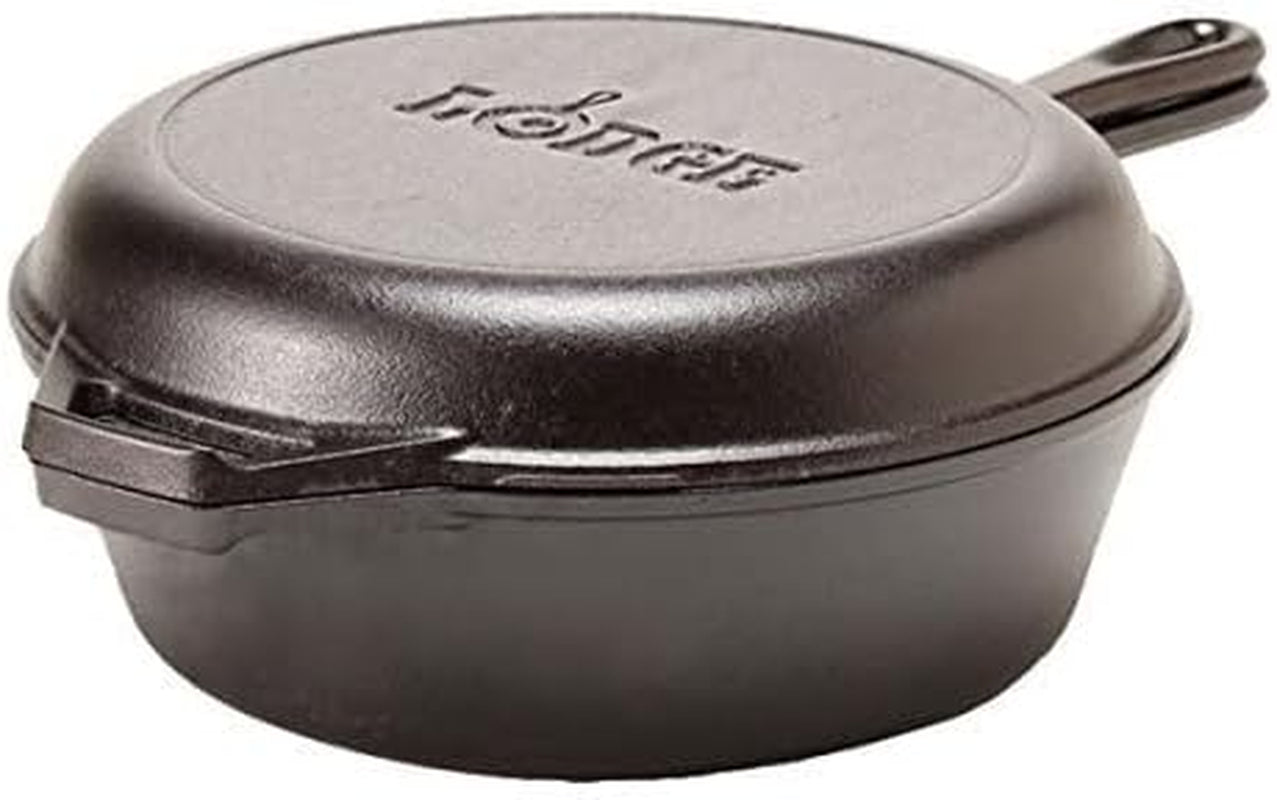cast-iron-combo-cooker-3-2-quart-deep-pot-10-25-inch-skillet-lid-2-in-1-deep-pot-skillet-set-dutch-oven-with-skillet-lid-for-sourdough-frying-camping-non-toxic-pfas-free