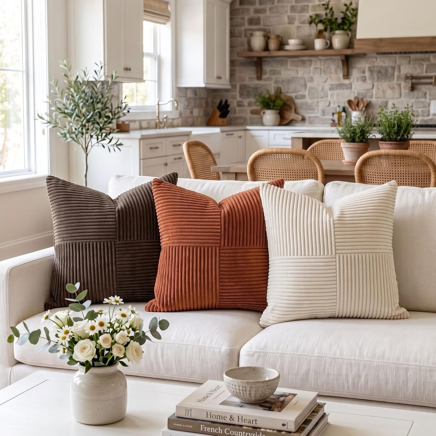 2-packs-rust-boho-decorative-throw-pillow-covers-18x18-inch-for-couch-bed-sofa-farmhouse-fall-home-decor-soft-corss-corduroy-patchwork-textured-terracotta-accent-cushion-case-45x45-cm