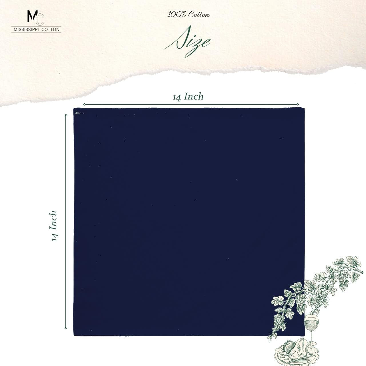 dinner-napkins-set-of-24-pieces-14-x-14-inch-table-linens-made-from-satin-cotton-fabric-napkins-for-kitchen-table-restaurant-holidays-navy-blue-solid