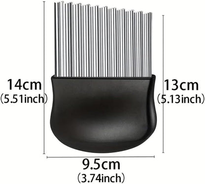 Crinkle Cutter,Upgraded Stainless Steel Crinkle Knife, Safety Kitchen French Fry Chip Cutter2