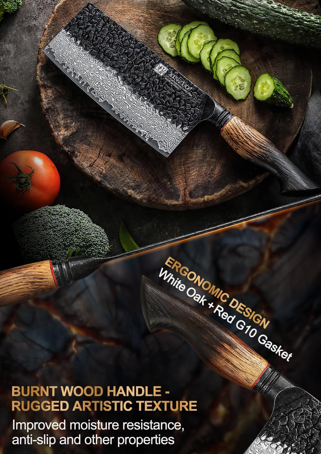 7-3-inch-vegetable-cleaver-knife-10cr15comov-steel-core-forged-damascus-steel-sharp-slicing-knife-for-home-kitchen-and-restaurant-ergonomic-white-oak-red-g10-gasket-handle