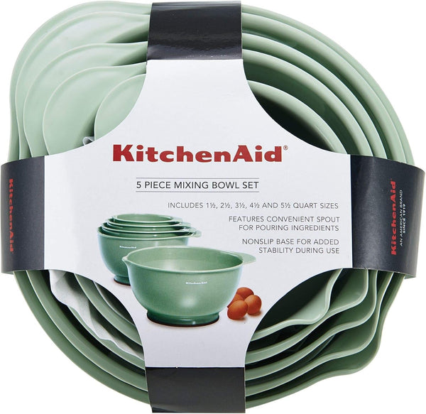Kitchenaid Classic Mixing Bowls, Set of 5, Pistachio6