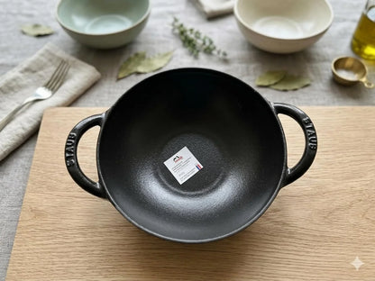 STAUB Baby Wok, 0.5-Qt, Graphite Gray4