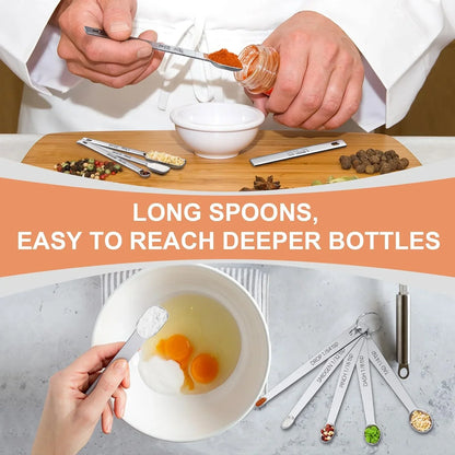 Stainless Steel Measuring Cups and Spoons Set (20 Piece)