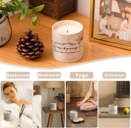 House Warming Gifts New Home Housewarming Gift for Women Men Friend New Home Gift Ideas New Homeowner Gifts House Warming Decoration Party Decor Porcelain Ceramics Scented Candle5