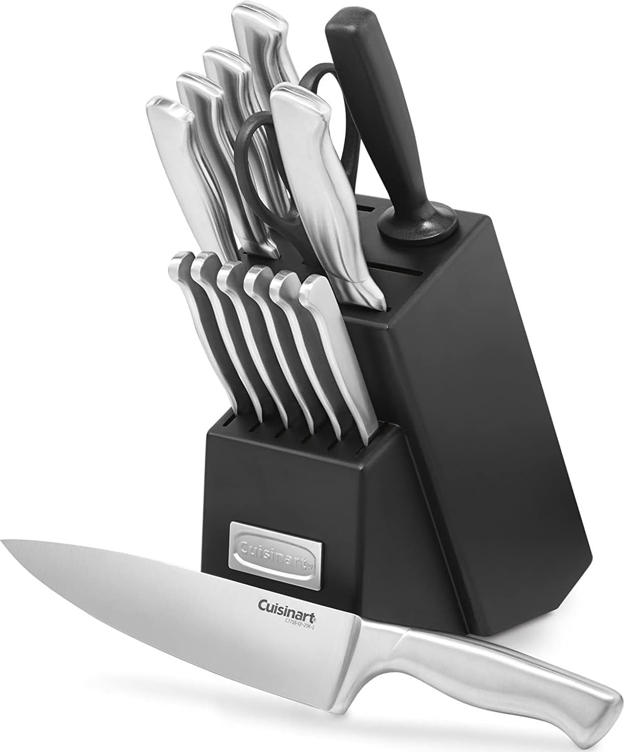 15-piece-stainless-steel-hollow-handle-block-set-c77ss-15pk-kitchen-knife-set-with-high-carbon-stainless-steel-blades-sharpening-steel-household-shears-wooden-block-c77ss-15pk