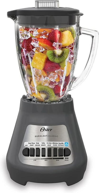 Oster® Classic Series 8-Speed Blender with 6-Cup Glass Jar, Gray1