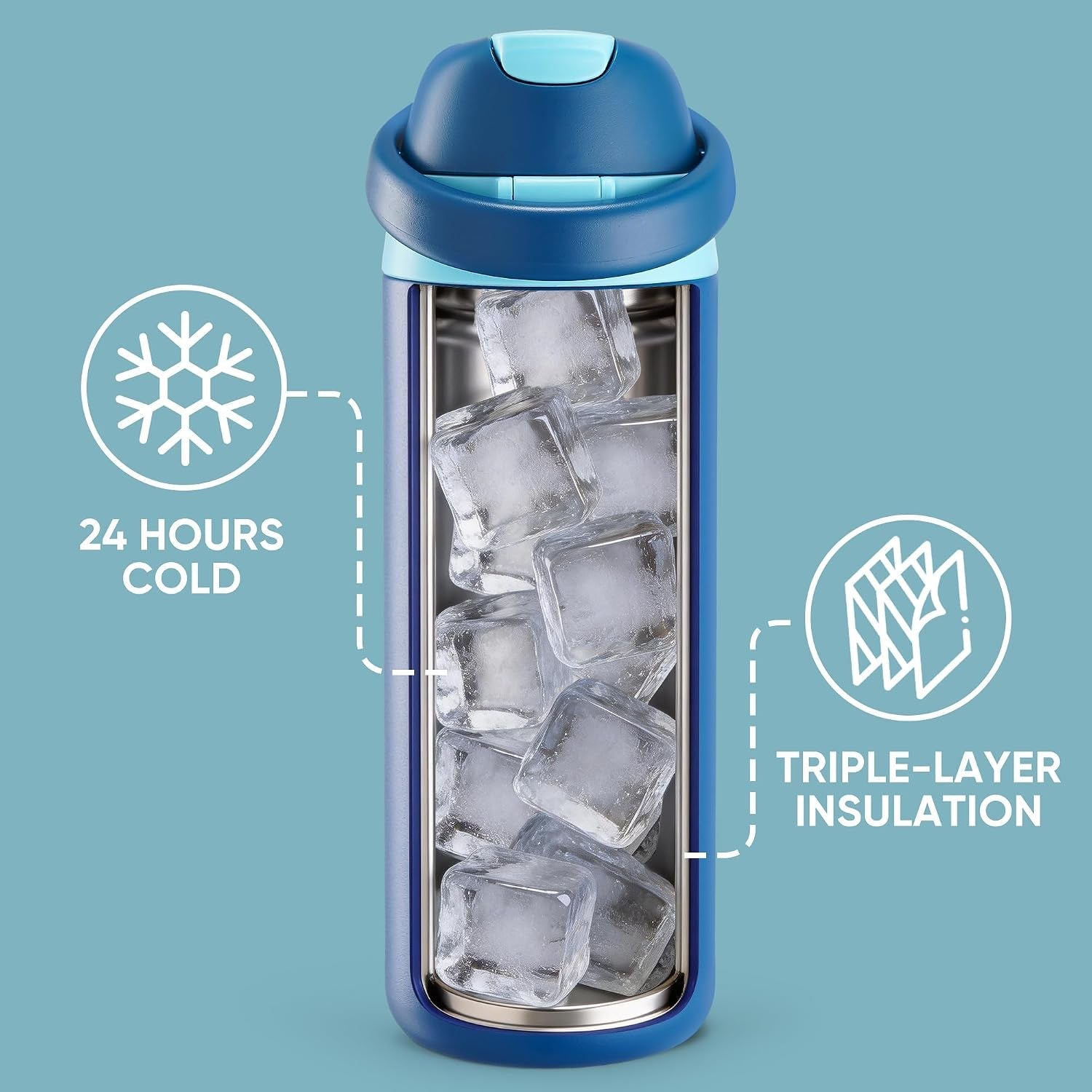 18-oz-insulated-water-bottle-stainless-steel-water-bottle-with-2-in-1-straw-and-push-button-spout-lid-keeps-24-hours-cold-double-wall-vacuum-leak-proof-bpa-free-for-sports-travel-blue
