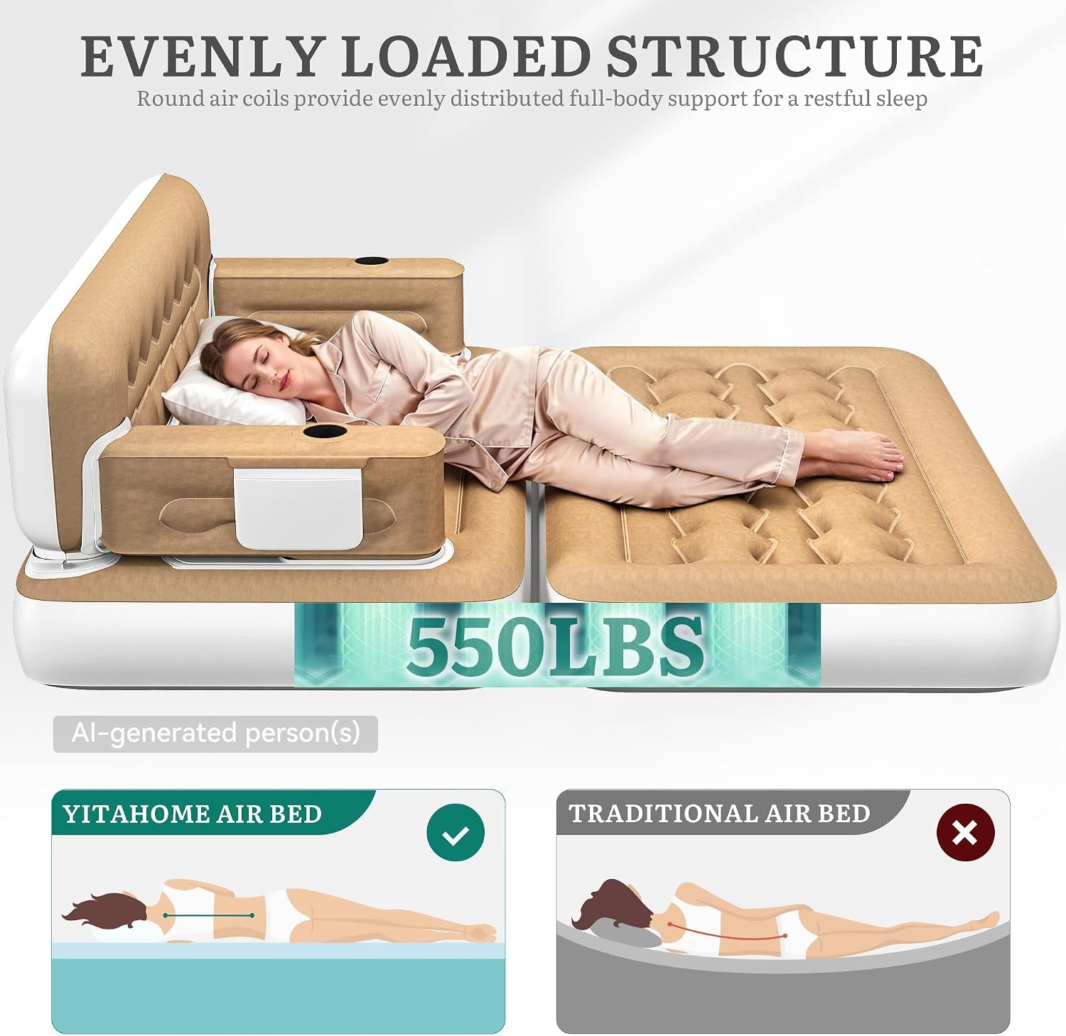 queen-size-air-sofa-bed-w-wave-pattern-headboard-pump-brown