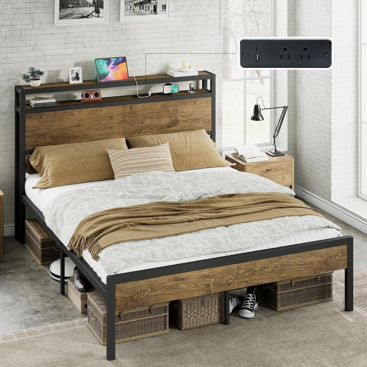 queen-size-platform-bed-frame-with-charging-station