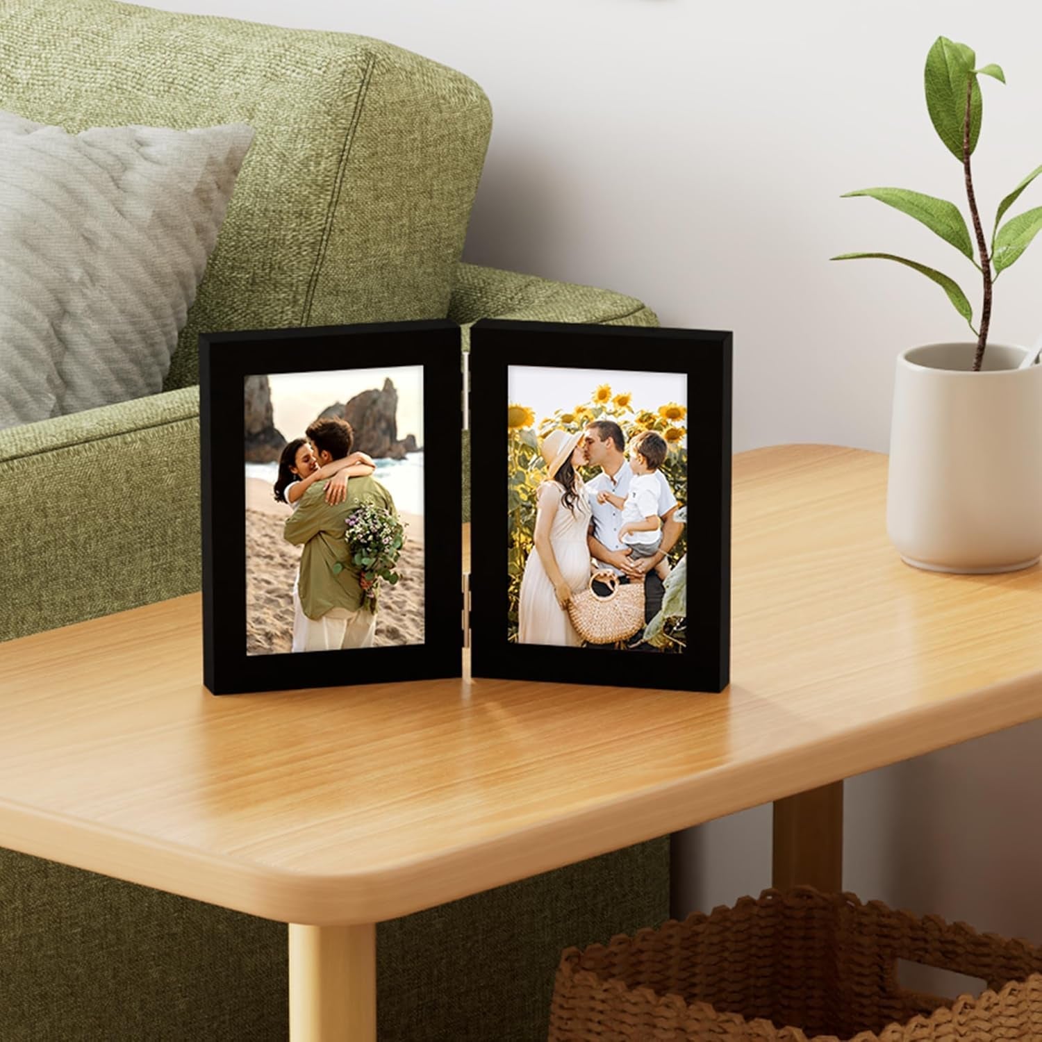 double-4x6-picture-frame-vertical-black