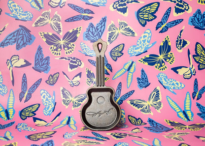 Dolly Parton Mini Cast Iron Guitar Skillet, 4.5 Inches | Collector'S Mini Rockstar Cast Iron Guitar Skillet by Dolly Parton for Single Serve or Decorative Display3