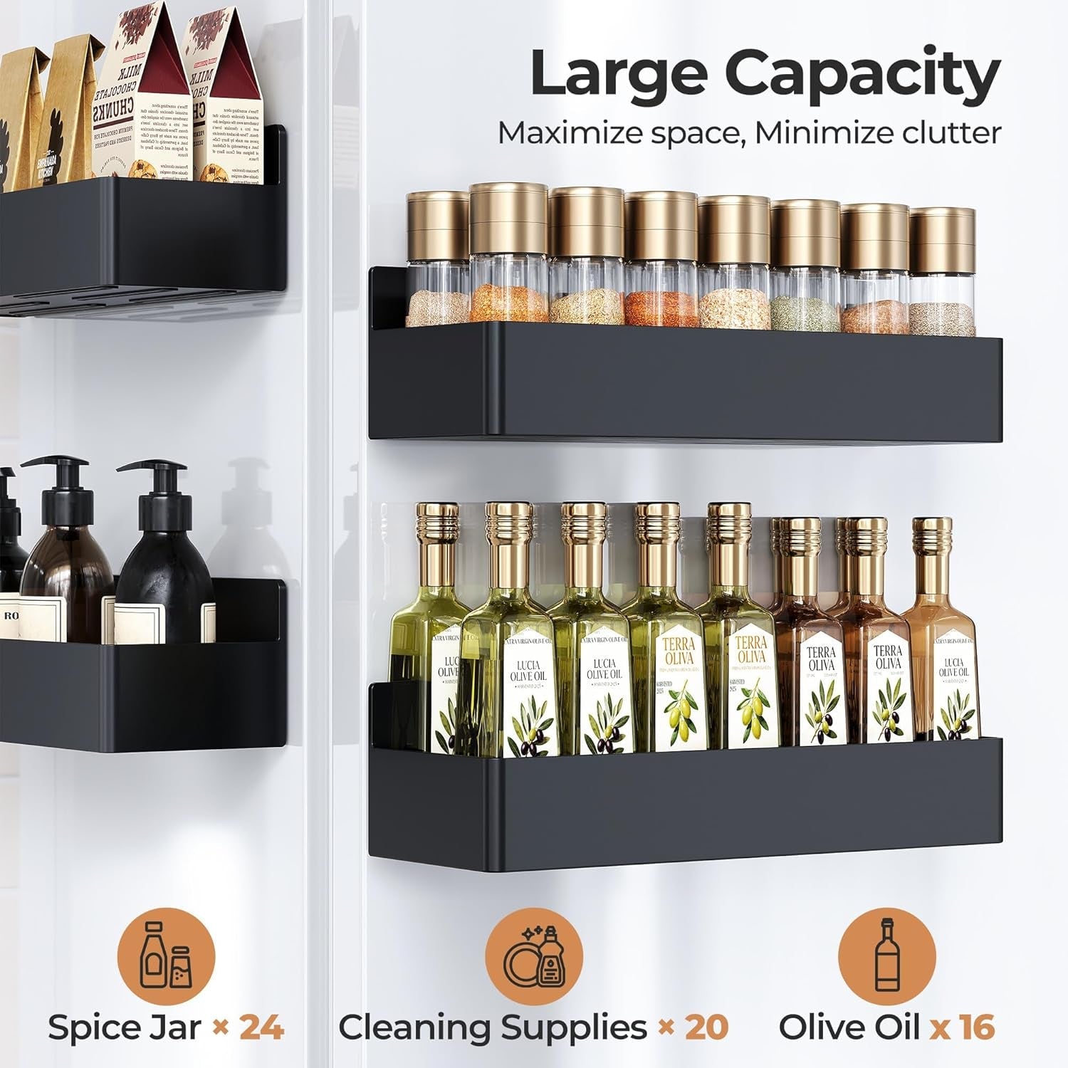 magnetic-spice-rack-for-refrigerator-kitchen-organizer-and-storage-shelf-black-4-pack