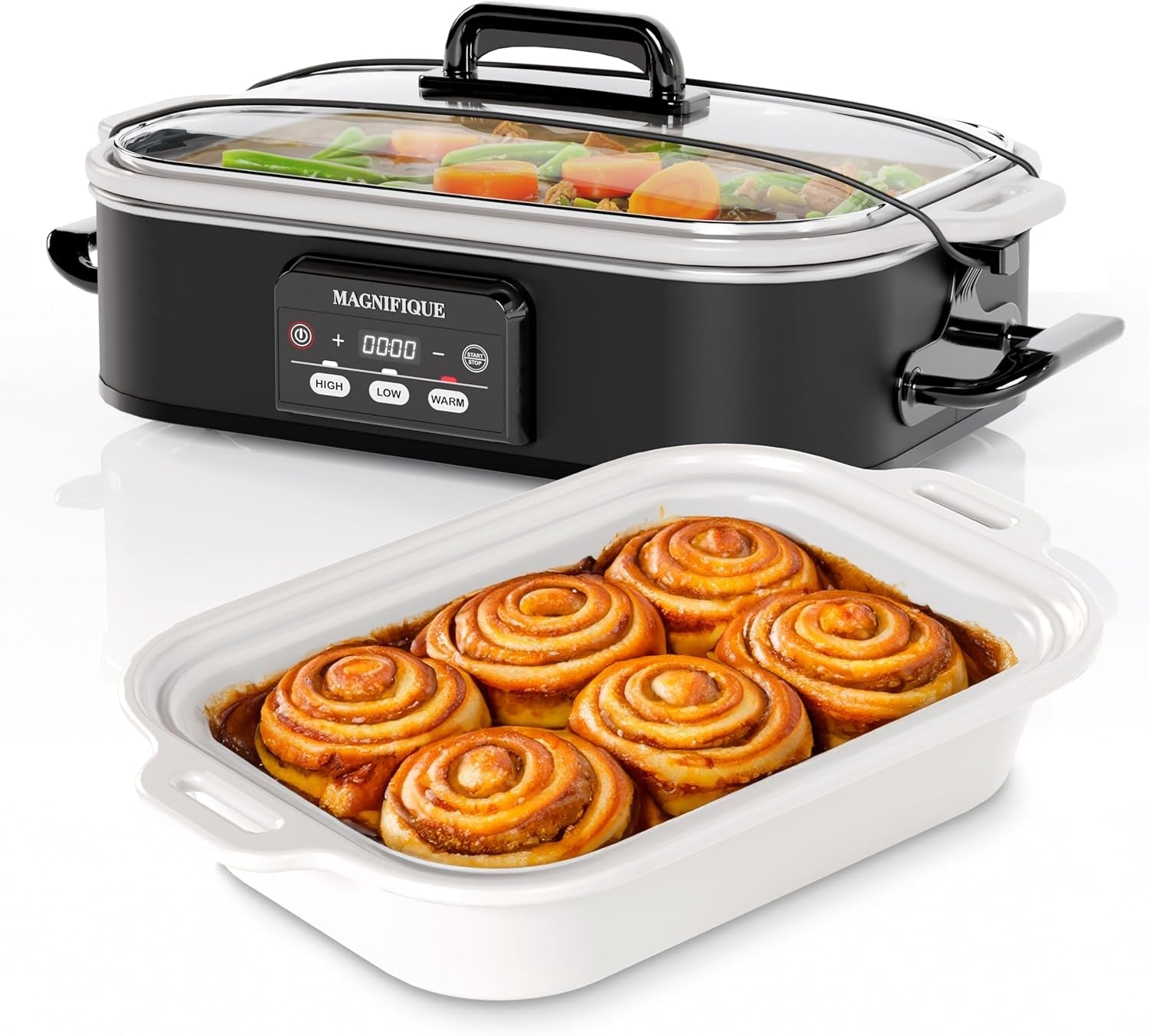 magnifique-4-quart-casserole-digital-slow-cooker-premium-ceramic-bakeware-for-oven-dishwasher-safe-baking-dish-black