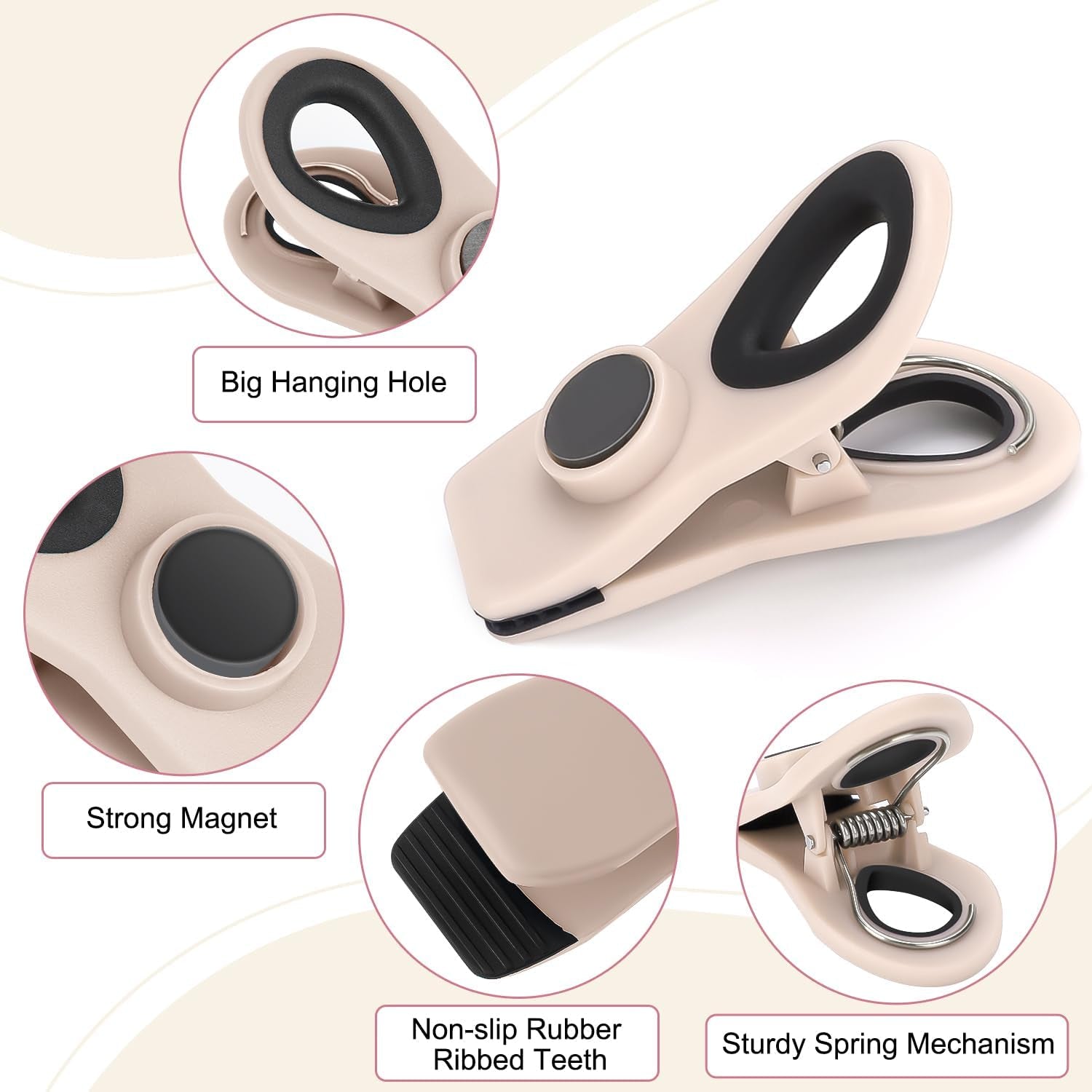 chip-clips-magnetic-bag-clips-with-air-tight-seal-for-food-storage-12-pieces-neutral-color