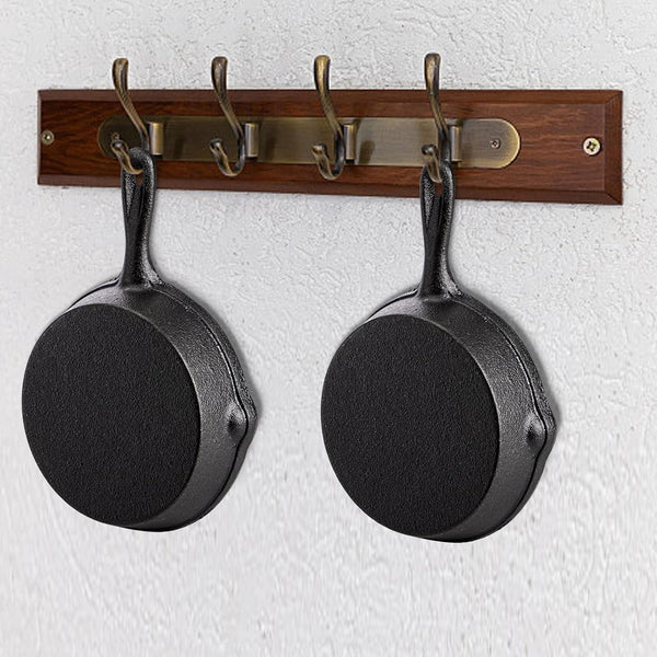 4 Pack Mini Cast Iron Skillet, 4" Small Frying Pans with Double Drip-Spouts for Stove, Oven, Grill Safe, Indoor and Outdoor Use, Non-Stick4