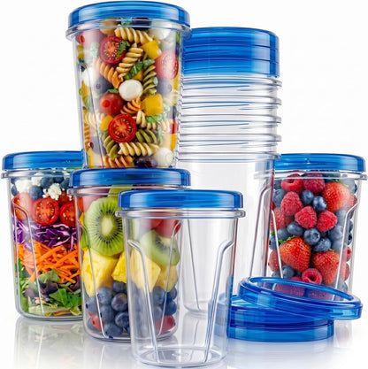Freezer Storage Containers, 10 Pack, 32 Oz Leakproof Bpa-Free Lids1