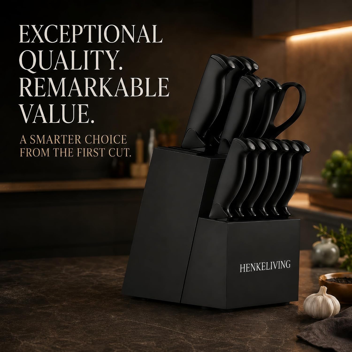 14-piece-black-kitchen-knife-block-set-with-built-in-sharpener