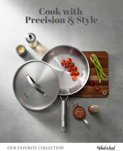 Stainless Steel Cookware Set, 8 Pcs Tir-Ply Pots and Pans Set, PFOA&PTFE Free, Dishwasher&Oven Safe, Kitchen Induction Compatible, Ollas De Acero Inoxidable Para Cocinar7