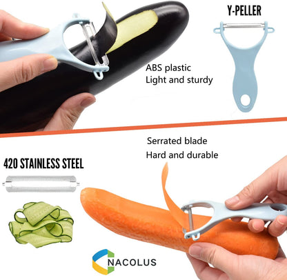 Handheld Mandoline Slicer for Kitchen, 5 in 1 Vegetable Slicer7