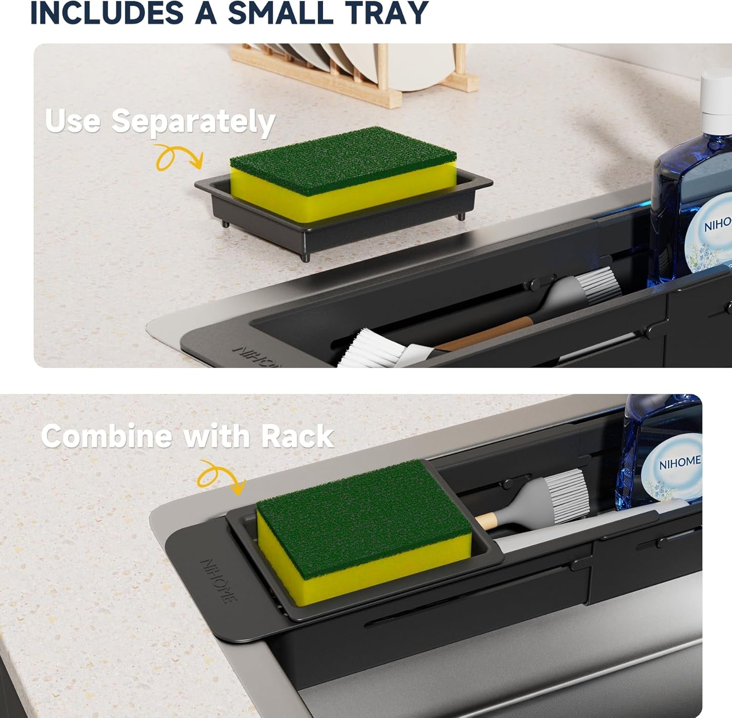 extendable-kitchen-sink-caddy-small-brush-sponge-storage-holder