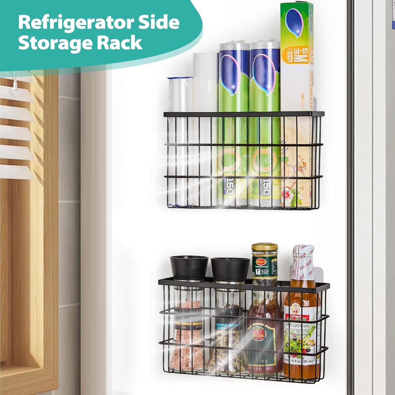 2-pack-cabinet-door-organizer-self-adhesive-lid-organizers-inside-cabinet-storage-boxes-hanging-storage-basket-organizer-wall-mounted-pantry-caddy-cup-holder-for-kitchen-fridge-bathroom