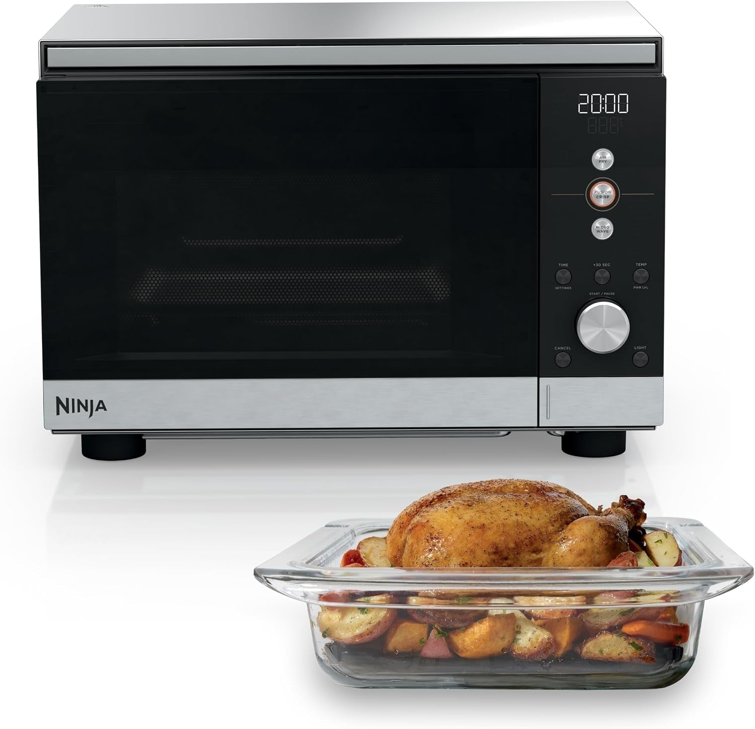 ninja®-crispi™-microwave-air-fryer-with-fusioncrisp-silver-mw101-replaces-a-countertop-microwave-and-air-fryer-with-14-functions-fast-1000w-microwave-and-powerful-1700w-ninja®-air-fryer