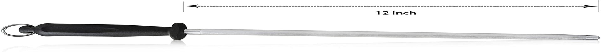 12-inch-knife-sharpening-rod-fine-carbon-honing-steel-black-handle-nickel-chrome-plated-magnetized-rod-realigns-knife-edges-non-slip-grip-and-hanging-loop-wipe-dry