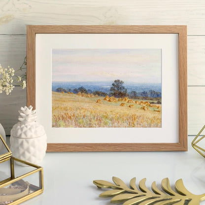 8.5X11 Picture Frame, Solid Oak Wood 8.5 by 11 Frame with Mat 6X86