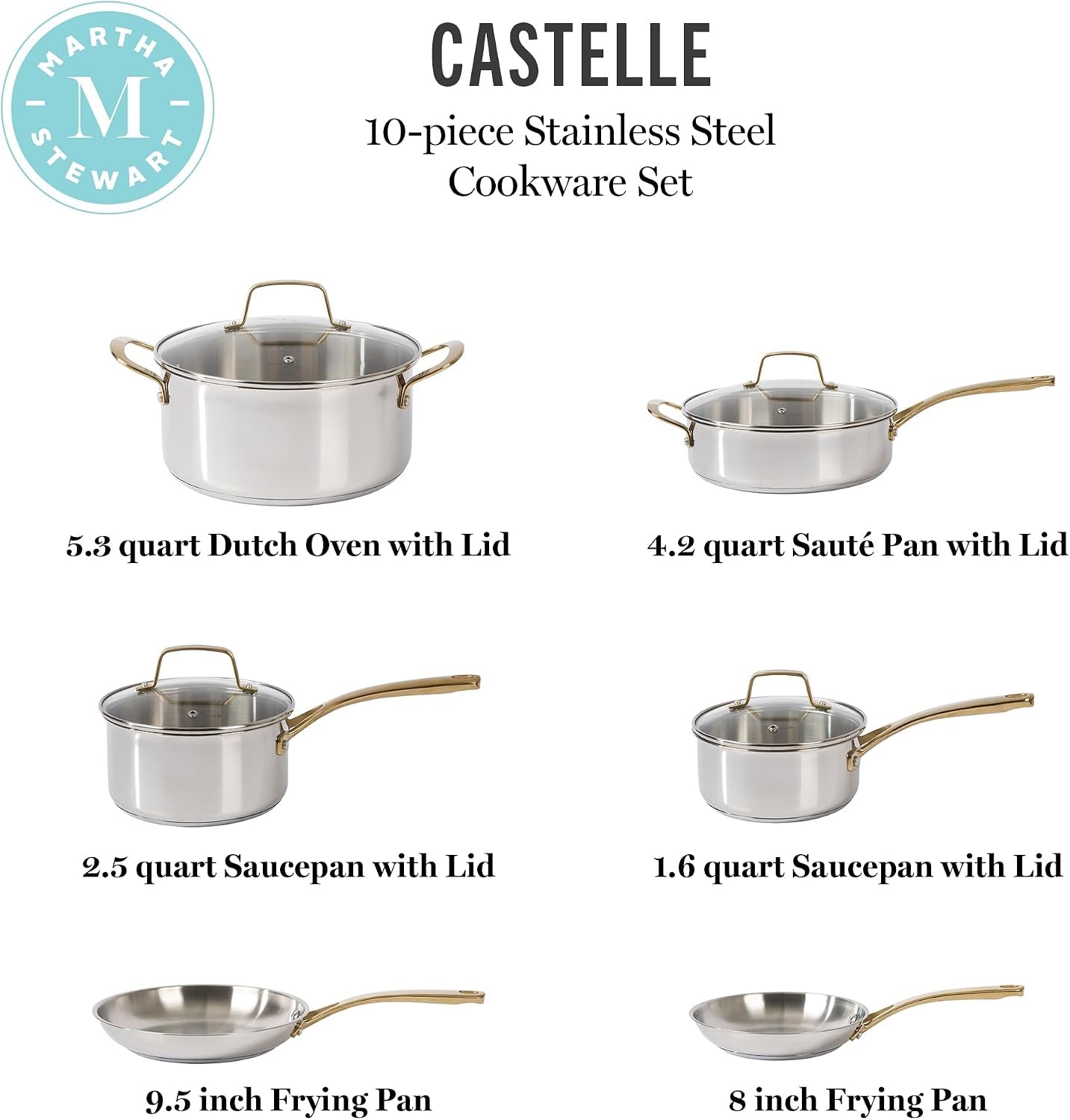 castelle-10-piece-18-8-durable-stainless-steel-induction-safe-pots-and-pans-non-toxic-kitchen-cookware-set-gold-handles-dishwasher-safe