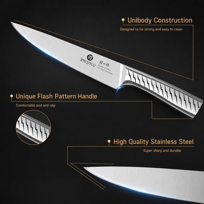 14-Piece Knife Set. Pro Power, Home Ease | Self-Sharpening Builds Skill. Razor-Sharp High Carbon Steel. Grip Boosts Confidence. Steady, Non-Slip Prep.3