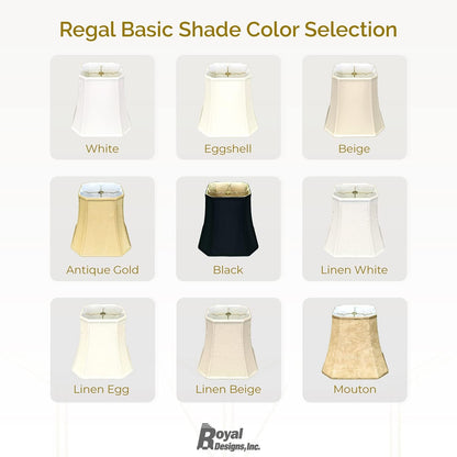 Royal Designs BS-716-14BG Square Cut Corner Basic Lamp Shade, 9 X 14 X 12.5, Beige5