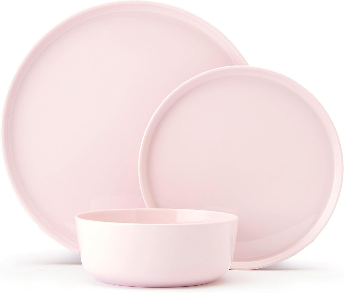 madison-misty-pink-bone-china-dinnerware-set-12-piece-service-for-4-includes-dinner-plates-salad-plates-and-cereal-bowls-dishwasher-safe
