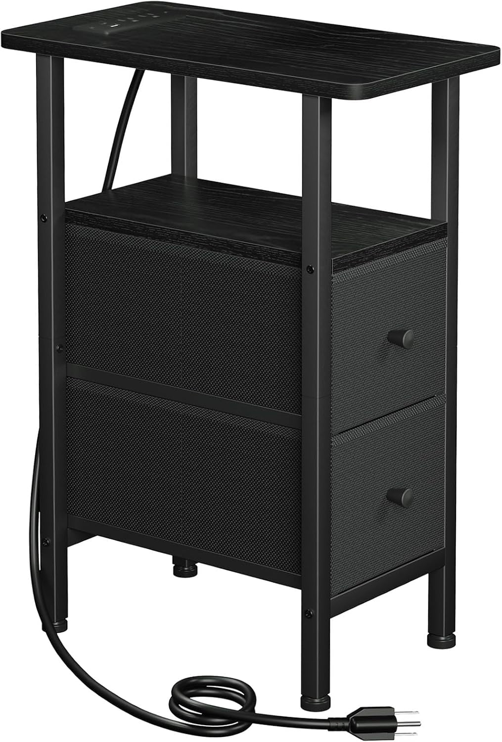 narrow-end-table-with-charging-station-small-nightstand-skinny-side-tables-living-room-with-2-fabric-drawers-slim-bedside-table-for-bedroom-small-spaces-couch-black