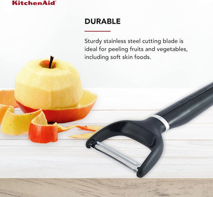 Kitchenaid Y Peeler with Ergonomic Handle and Single Edge Blade – Dishwasher Safe with Protective Cover5