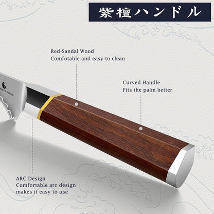 Fillet Knife 7", Japanese Boning Knife for Meat Cutting Fish3