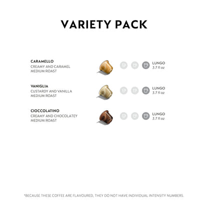Nespresso Original, Barista Flavored Pack, 30-Count Coffee Pods | Capsules Pack of 12