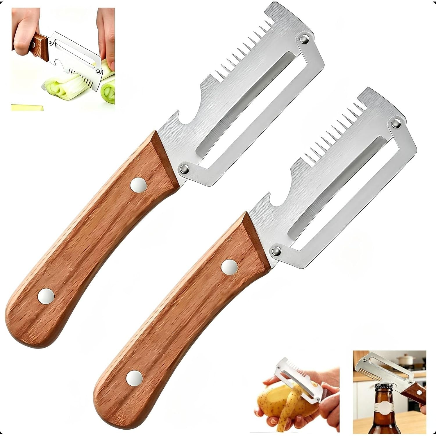 2-pack-multifunctional-vegetable-peeler-3-in-1-kitchen-peeler-with-wooden-handle-grater-bottle-opener-for-potato-carrot-apple-fruit-vegetable