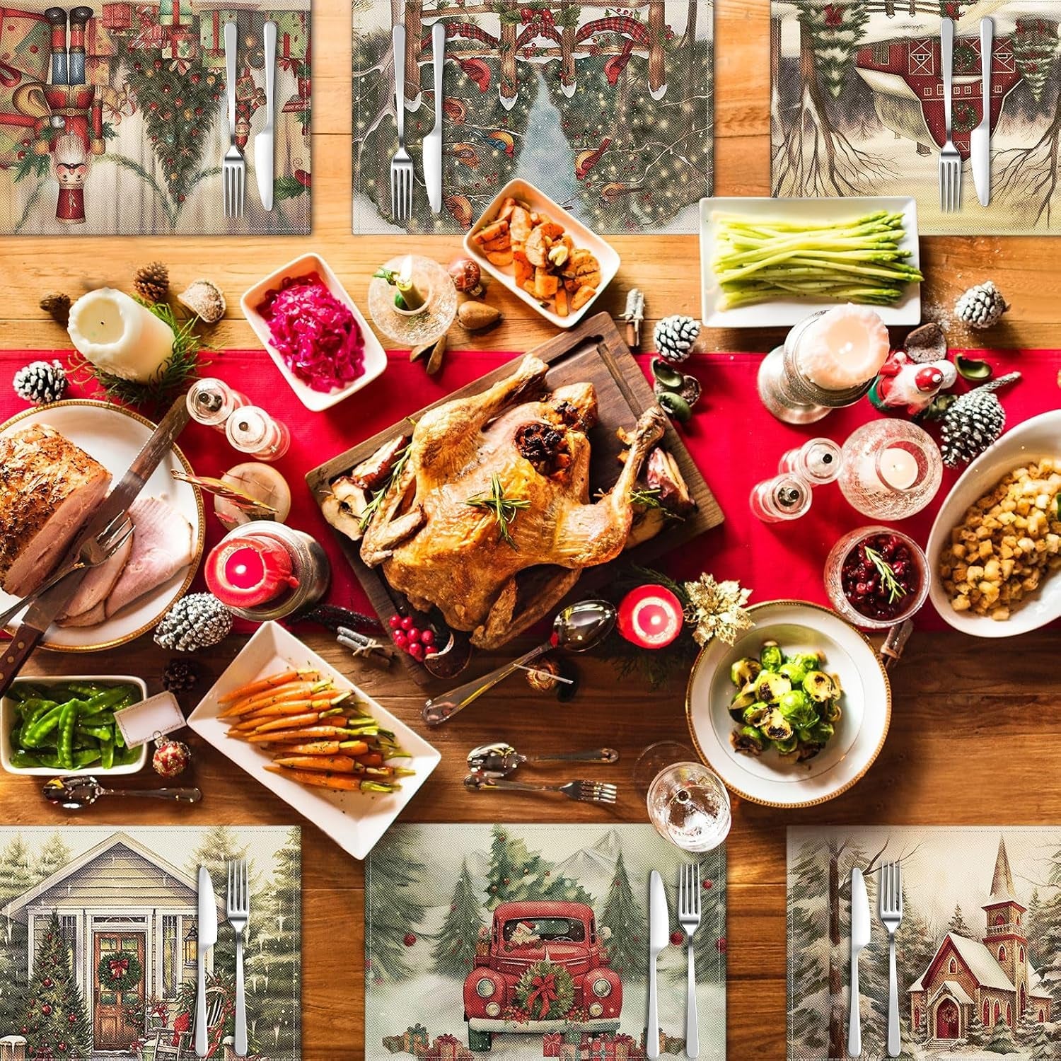 6-pcs-christmas-placemats-nutcracker-12-x-18-inch-washable
