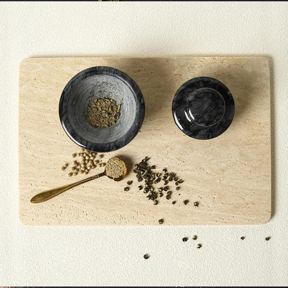 Marble Mortar and Pestle Set for Grinding Herbs Spice Pills Seeds Guacamole Garlic and Ginger Stone Grinder Seasoning Crusher Elegant and Cute Kitchen Tools2
