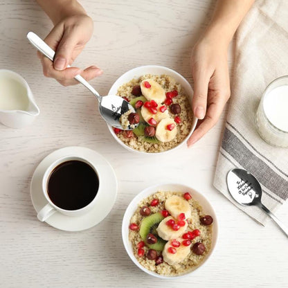 To a Lifetime of Ice Cream Together - 2 Pcs Spoon Set, His & Her Ice Cream Spoons, Perfect for Couples - Anniversary & Birthday Gifts5