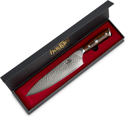 Professional Chef Knife for All-Around Food Preparation Ultra-Sharp 8 Inch Kitchen Knife Hand Hammered VG10 Stainless Steel Knife Best Gifts for Chefs10
