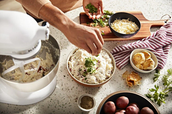 Kitchenaid Classic Series 4.5 Quart Tilt-Head Stand Mixer K45SS, White | 10 Speeds, Durable Metal Construction, 59 Touchpoints for Thorough Mixing, Compatible with Kitchenaid Attachments6