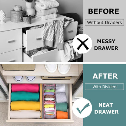 Kitchen Drawer Dividers 4 Pack Adjustable Bamboo Drawer Organizer2