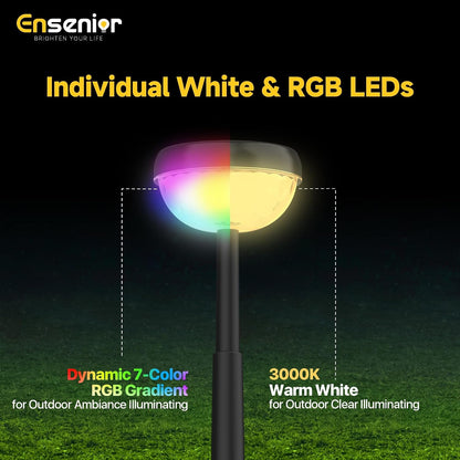 Color Changing Solar Lights Outdoor, 8 Pack, Unique Light Pattern3
