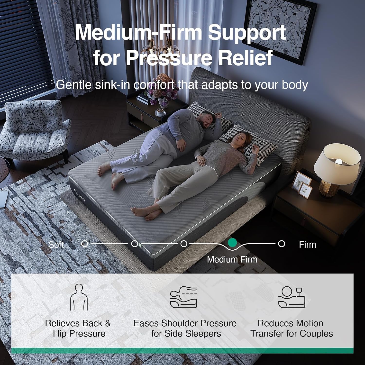 airyflow-queen-mattress-14-inch-gel-memory-foam-mattress-queen-for-cool-night-spinal-alignment-pressure-relief-motion-isolation-green-tea-infused-certipur-us-certified-medium-firm