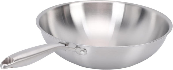 14 Inch Stainless Steel Wok, 304 Construction, Nonstick Stir Fry Pan for Induction and Gas Stoves with Even Heat Distribution (34CM)3