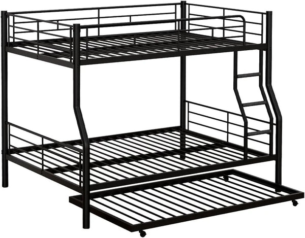 Full XL over Queen Bunk Bed with Trundle, Convertible Detachable 3 Beds8